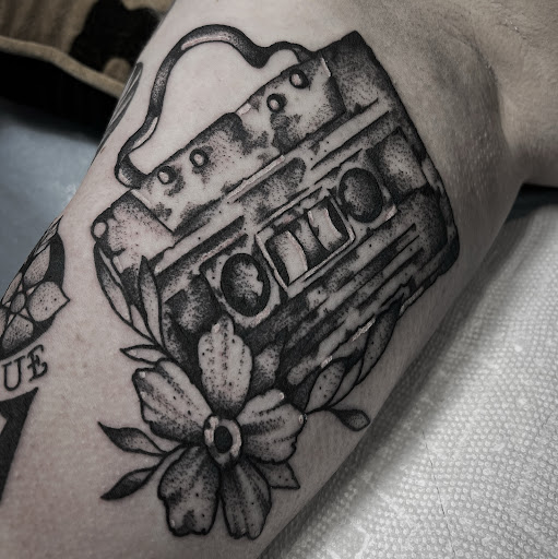 Explore strange tattoo ideas, creative tattoo ideas in Sykesville, available at Red and Blue Tattoo