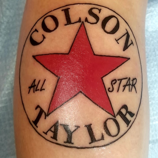 Explore compass tattoo cover up ideas, creative tattoo ideas in Meridian, available at SK-Tattoo1