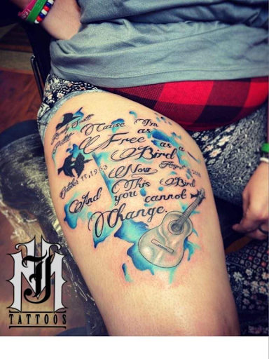 Explore inner bicep tattoo ideas for men, creative tattoo ideas in Williamsport, available at Moa Tattoos