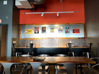 A row of beer taps