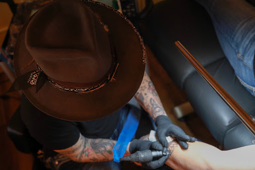 Explore fate tattoo ideas, creative tattoo ideas in Spokane, available at Ron LeMay Tattoo