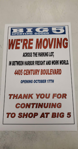 Sporting Goods Store «Big 5 Sporting Goods», reviews and photos, 4701 Century Blvd, Pittsburg, CA 94565, USA