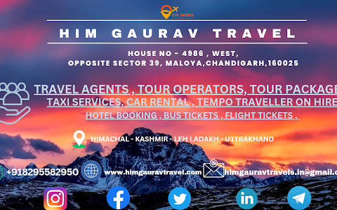 Him Gaurav Travel| Travel Agent in Chandigarh| Taxi services in Chandigarh| Tempo Traveller in Chandigarh image