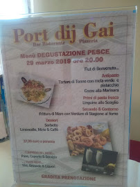 Port Dij Gai à Caselle Torinese menu