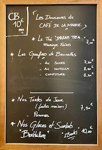 Menu / carte de Café de la Mairie à Paris