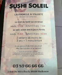 Menu / carte de Royal Sushi Mulhouse à Mulhouse