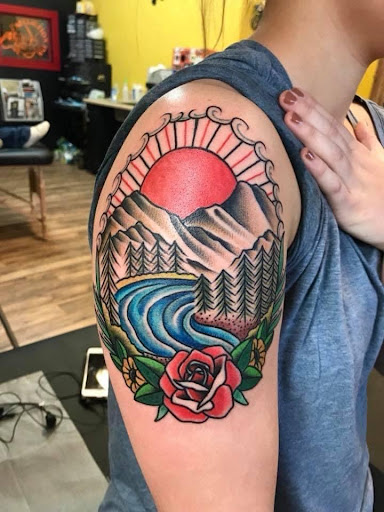 Explore tattoo cartoon ideas, creative tattoo ideas in Batavia, available at Tried & True Tattoo