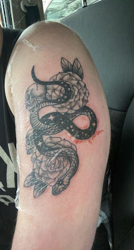 Explore thigh tattoo ideas woman, creative tattoo ideas in Anniston, available at Classic 13 Tattoo