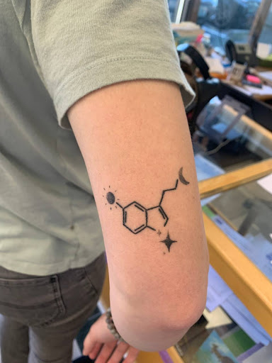 Explore men's family sleeve tattoo ideas, creative tattoo ideas in Carson City, available at Odyssey Tattoo