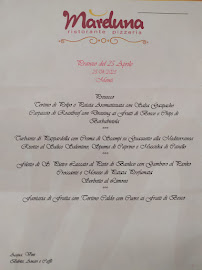 Menu du Ristorante Pizzeria Mareluna à Giovinazzo