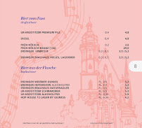 Menu du Johann S. Restaurant & Weinbar à Leipzig