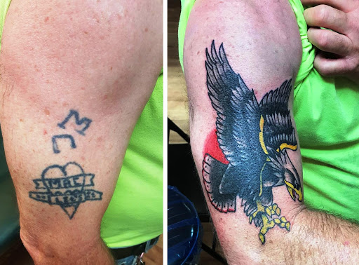 Explore half sleeve men tattoo ideas, creative tattoo ideas in Owensboro, available at BnB Tattoos & Piercings