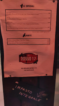Pizzeria Rosso 17 à Bologna - menu / carte