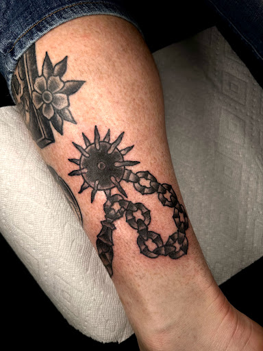 Explore san judas tattoo ideas, creative tattoo ideas in Englishtown, available at Battlefront Tattoo Company