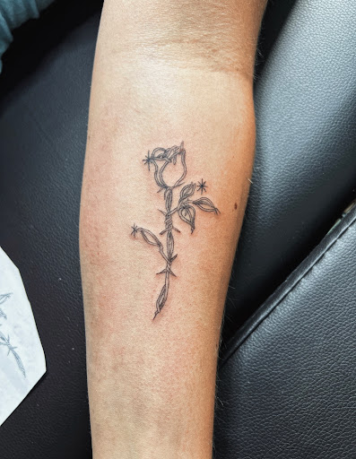Explore till death do us part tattoo ideas, creative tattoo ideas in Burley, available at Fine Line Ink