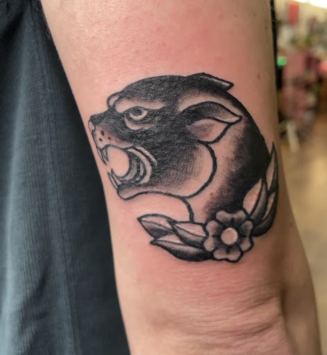 Explore hufflepuff tattoo ideas, creative tattoo ideas in Baltimore, available at Rippd Canvas Tattoo Shop Artists Social Club