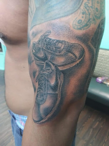 Explore university of michigan tattoo ideas, creative tattoo ideas in Mckinney, available at Borrowed Time Fine Art Gallery Tattoo Shop