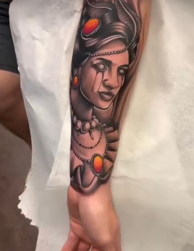 Explore fish hook tattoo ideas, creative tattoo ideas in Orange, available at Ink Activitiez Tattoo