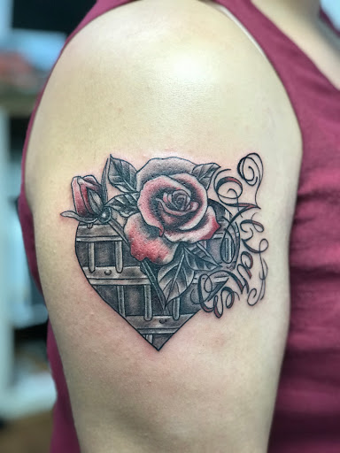 Explore donut tattoo ideas, creative tattoo ideas in Amarillo, available at Tattoo Spa LLC