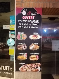 Menu du O Regal à Gien