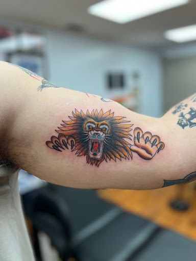 Explore tattoo of lips ideas, creative tattoo ideas in Hays, available at Blue Light Body Arts