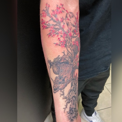 Explore stained glass tattoo ideas, creative tattoo ideas in Bethlehem, available at Valley Of Shadows