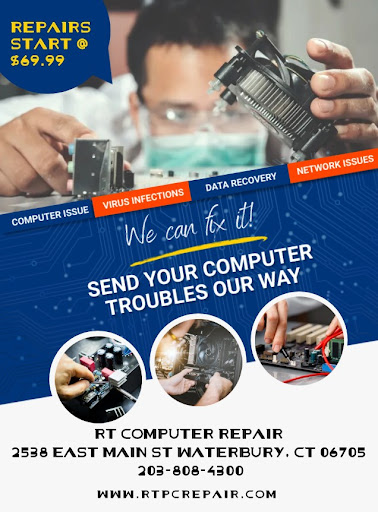 Computer Repair Service «RT Computer Repair», reviews and photos, 2538 E Main St, Waterbury, CT 06705, USA