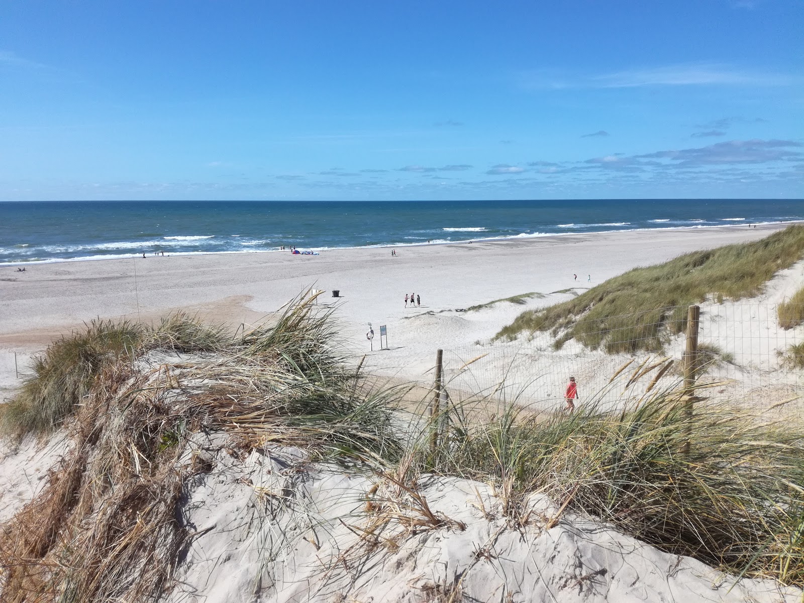 Foto van Houstrup strand met helder zand oppervlakte