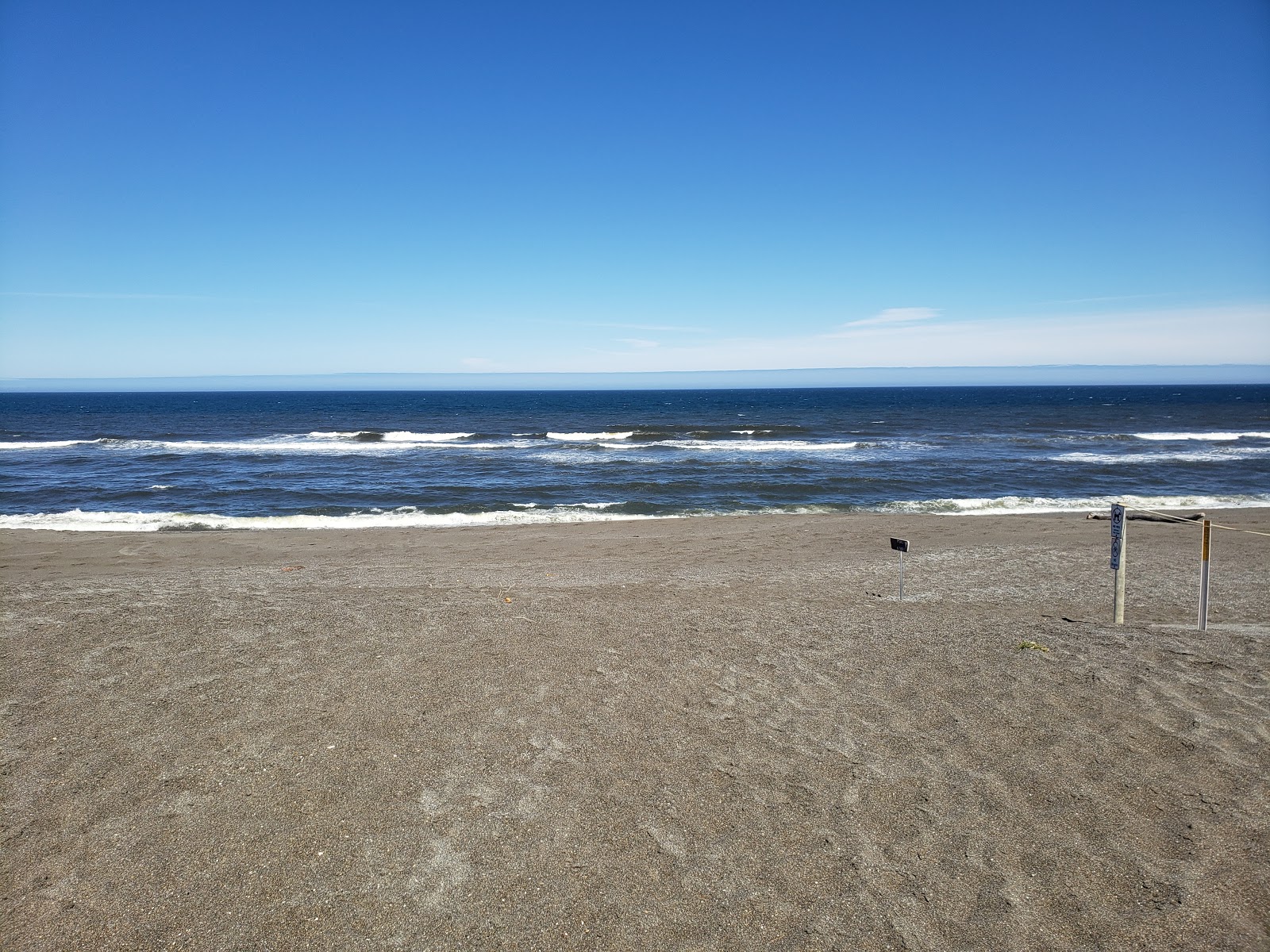 Fotografija Boice-Cope Beach z siv pesek površino