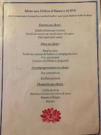 Restaurant Le Hanoï à Avranches menu