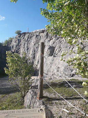 Mur d'escalade du col du Banchet à Ayn