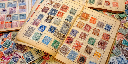 Antiques, postcards and philately.