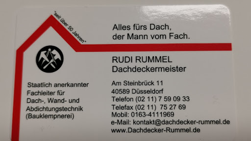Dachdeckermeister Rudi Rummel