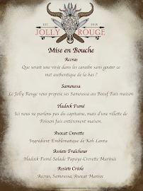 JOLLY ROUGE Barbecue & Punch à Montpellier carte