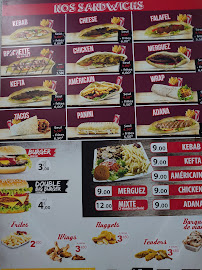 Menu / carte de Sofra Kebab à Saint-Jean-de-Losne