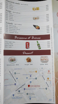 Carte du O'bon Sushi à Levallois-Perret