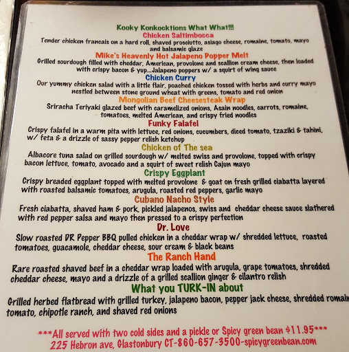 American Restaurant «The Spicy Green Bean», reviews and photos, 225 Hebron Ave, Glastonbury, CT 06033, USA