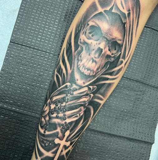 Explore torso tattoo ideas, creative tattoo ideas in Hinesville, available at Dark Horse Art Studios