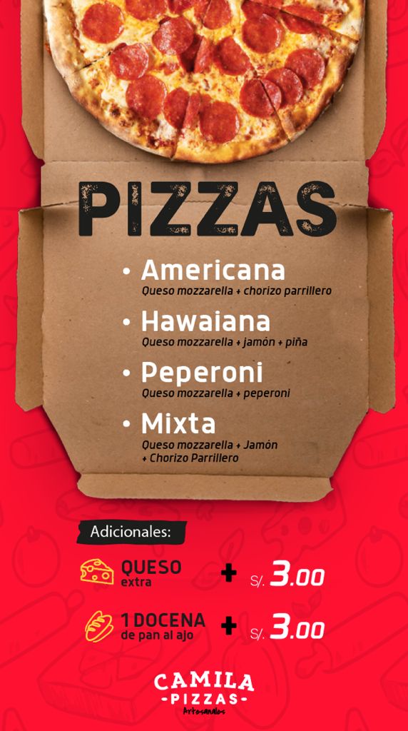 Pizzas Camila