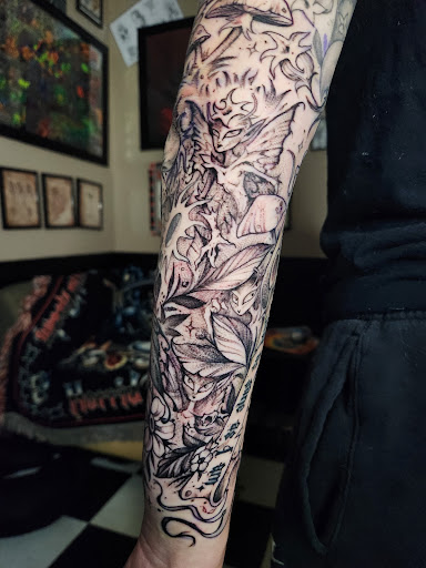 Explore memphis tattoo ideas, creative tattoo ideas in Augusta, available at Mr. Tattoo