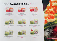 Restaurant de sushis Sushi Muraguchi à Paris - menu / carte