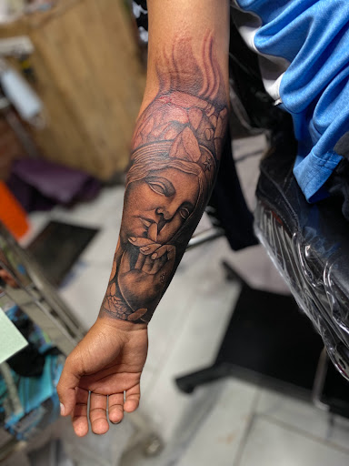 Explore tattoo sleeve ideas colour, creative tattoo ideas in New Haven, available at Dali Tattoos LLC