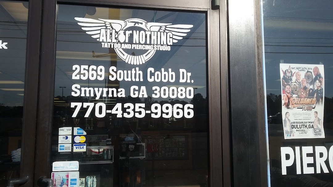 All Or Nothing Tattoo And Body Piercing