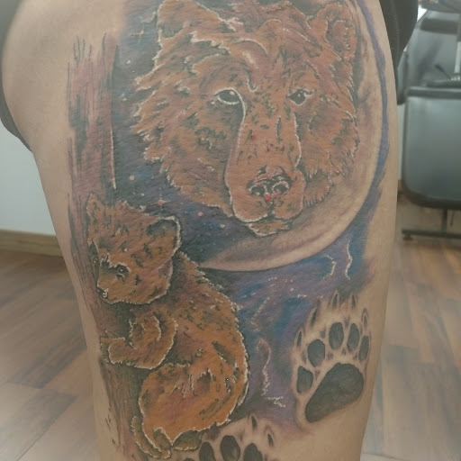 Explore stretch mark tattoo ideas, creative tattoo ideas in Cedar Springs, available at Americas Renegade Tattoo Society