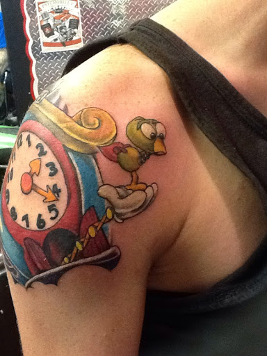 Explore shoulder cap tattoo ideas, creative tattoo ideas in Anderson, available at FearlessTattoos and Piercing