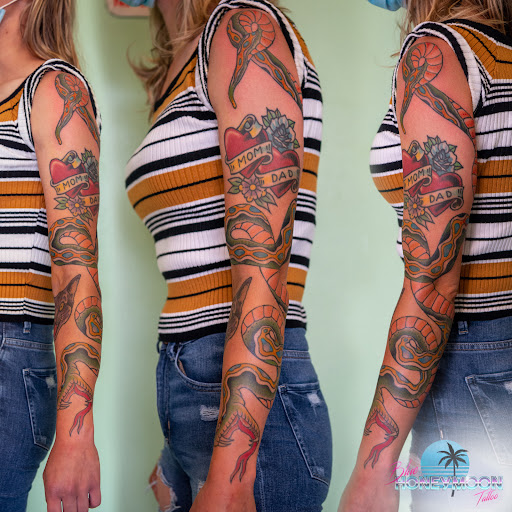 Explore athena tattoo ideas, creative tattoo ideas in Islip, available at Blue Honeymoon Tattoo