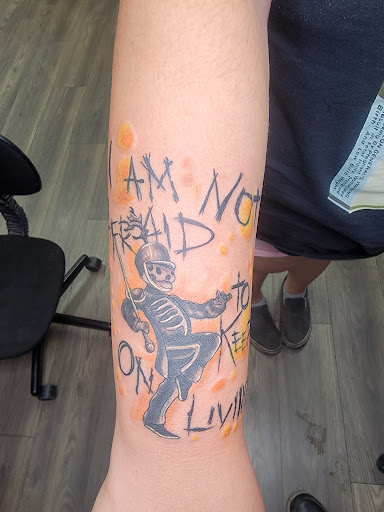 Explore evil angel tattoo ideas, creative tattoo ideas in Modesto, available at The Tattoo Shop