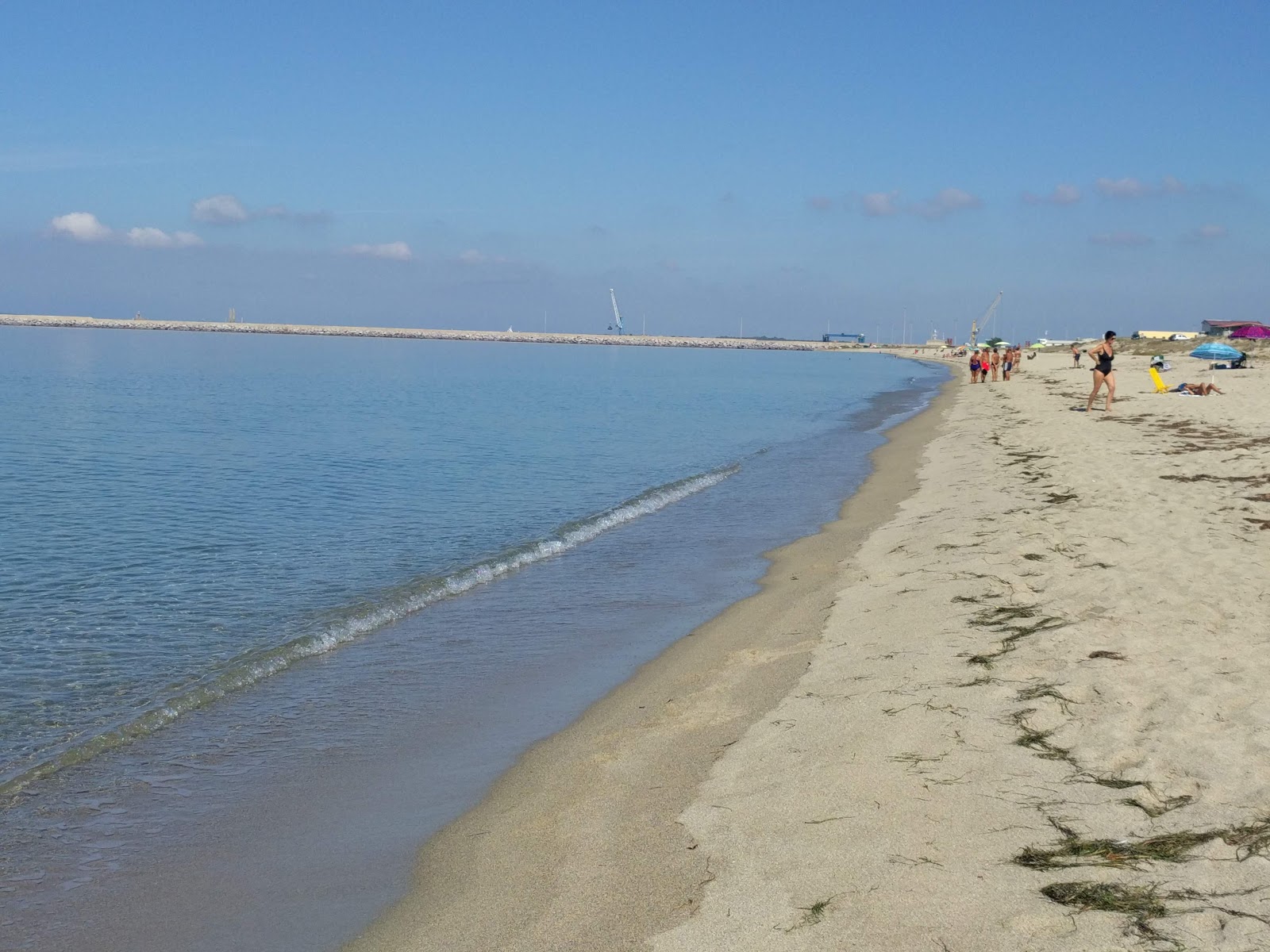 Foto van Abbarossa beach en de nederzetting