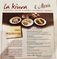Restaurant La Kiuva - Ristorante e Cantina con Cucina Tipica di Arnad à Arnad - menu / carte
