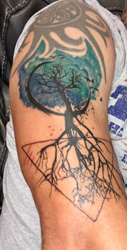 Explore m tattoo ideas, creative tattoo ideas in Magnolia, available at Lucky Sparrow Tattoo Shop and Piercing